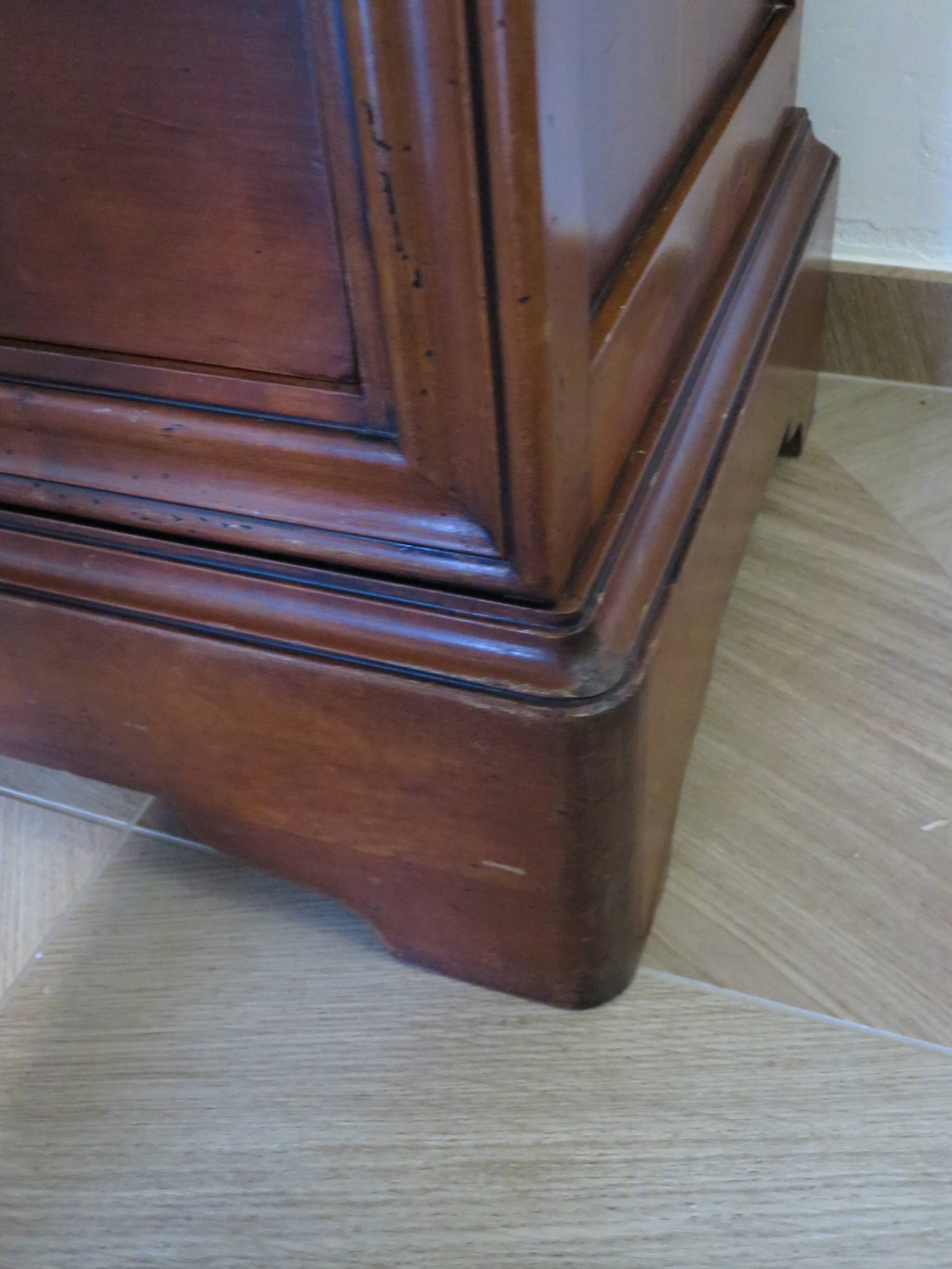 Fruit wood ogee chest of drawers - Louis Philippe style - 4 drawers - 1980s