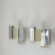 Cubic Wall Lamps by Gaetano Sciolari for Sciolari Illuminazione, Italy, 197