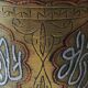 Mortier pilon d apothicaire islamique-arabe en bronze massif à patine doré