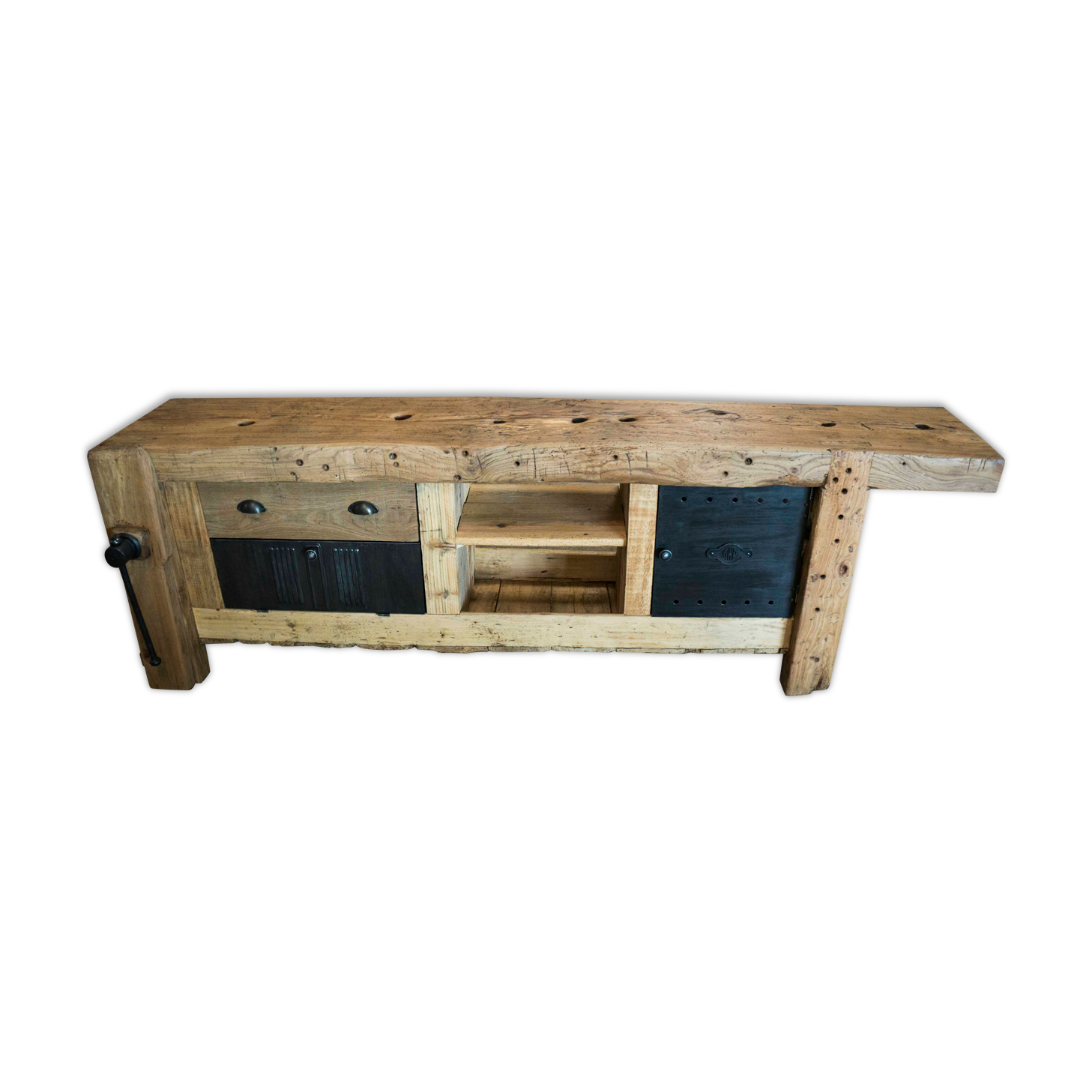 Old carpenter's workbench restored
