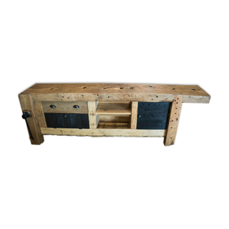 Old carpenter's workbench restored