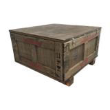 Coffee table industrial boot