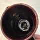 Vallauris ceramic coffee pot with brown and pink glaze A152-1