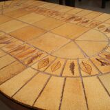 Oval coffee table model scrubland of Roger Capron