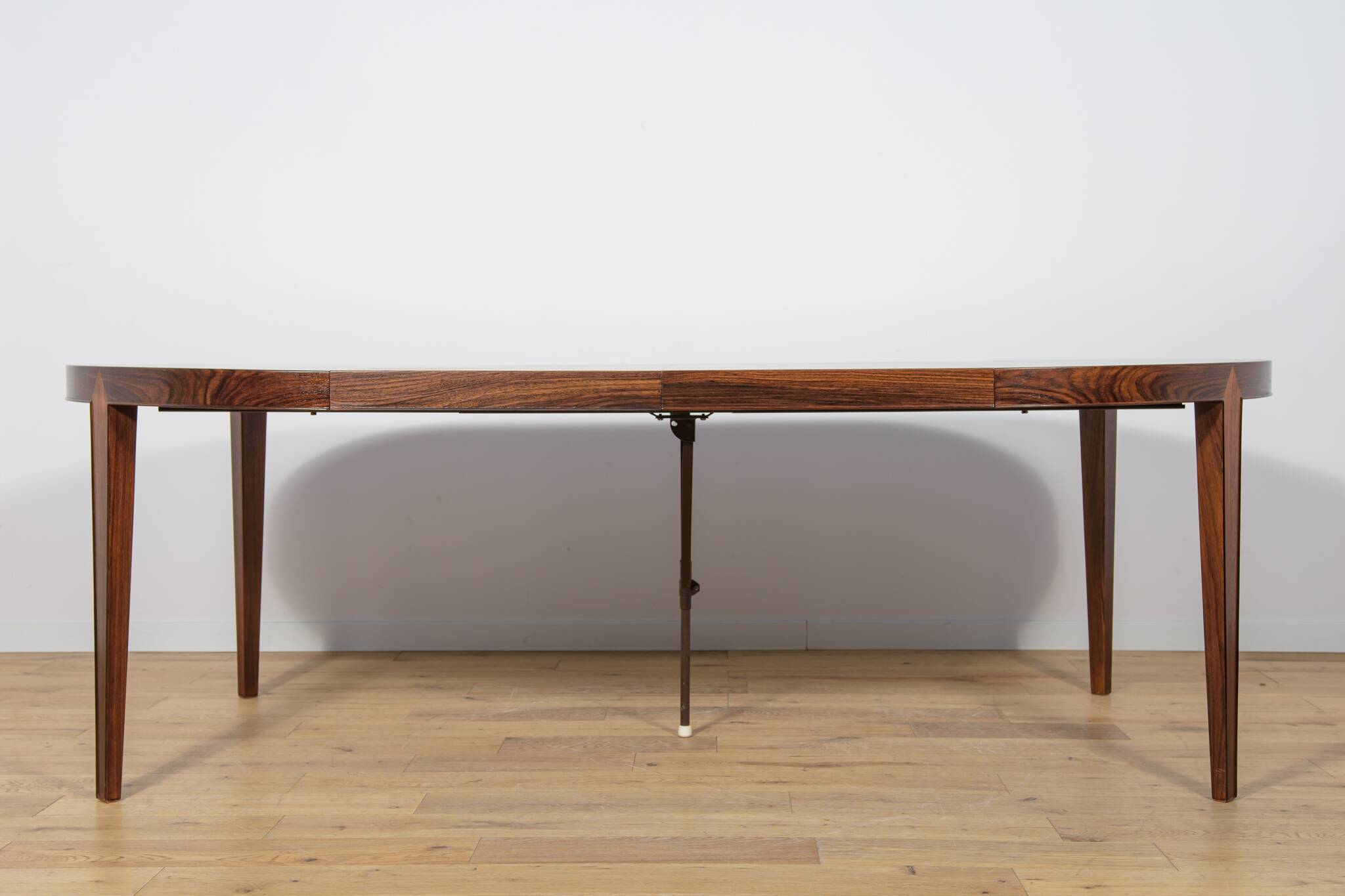 Mid-Century Round Rosewood Dining Table by Severin Hansen for Haslev Furnit