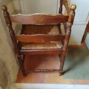 Vintage corner armchair, provencal rustic style