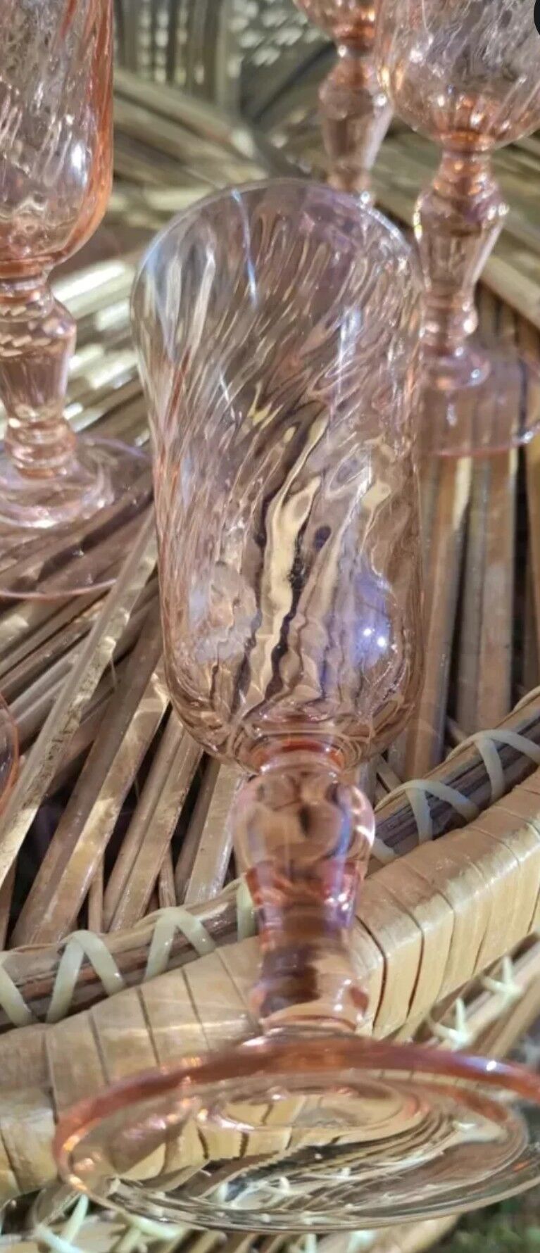 Champagne flutes rosaline d'arcoroc luminarc roses