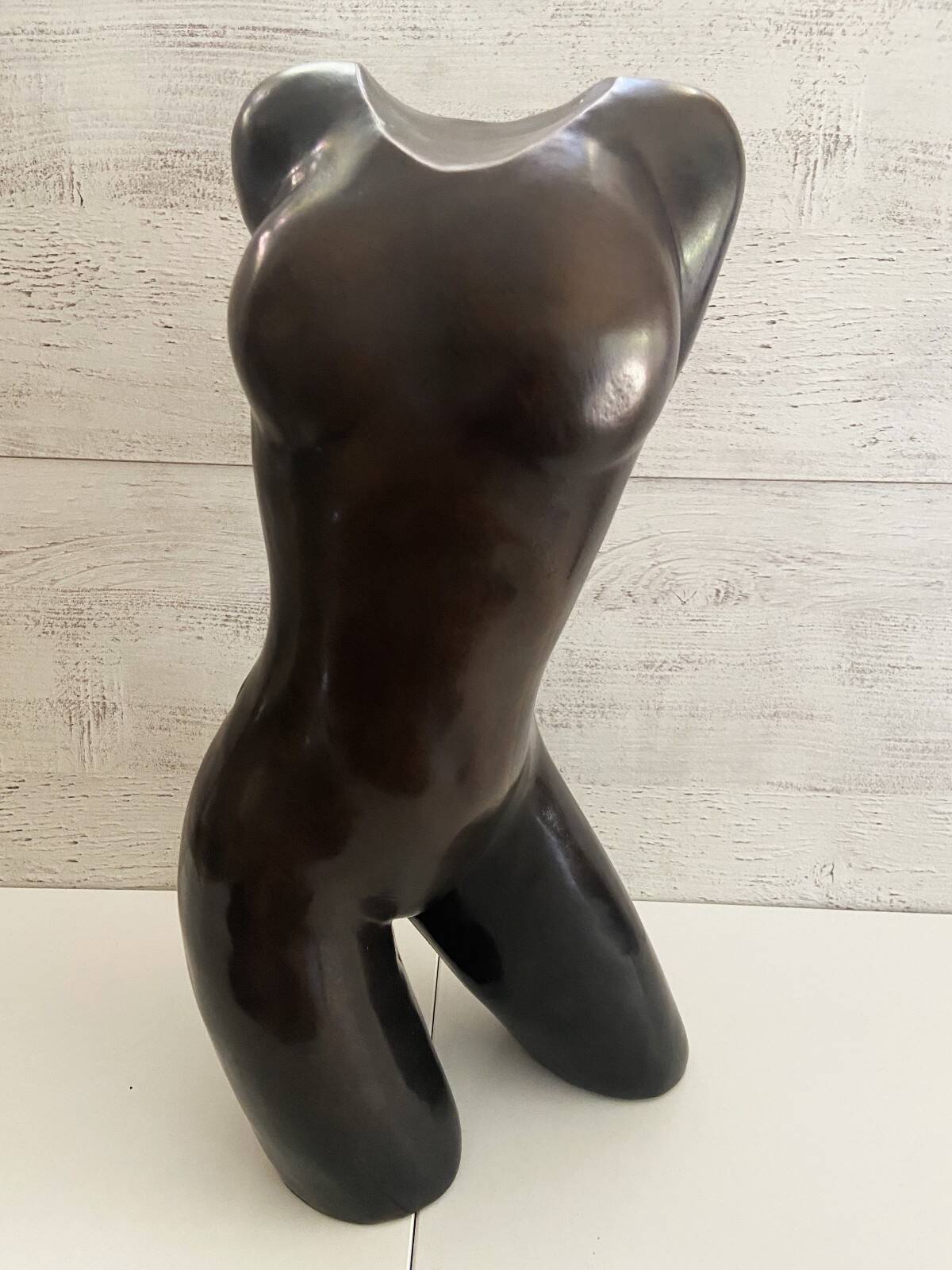 Patinated Bronze Sculpture Statue Signed S. Dali Female Body