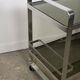 Rolling table in italian vintage aluminum by Martini and Rossi 1970