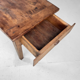 Ancient wooden monastery table, France