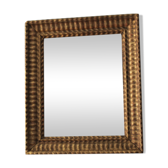 Nacian XIX mirror gilded with gold leaf with its mercury ice