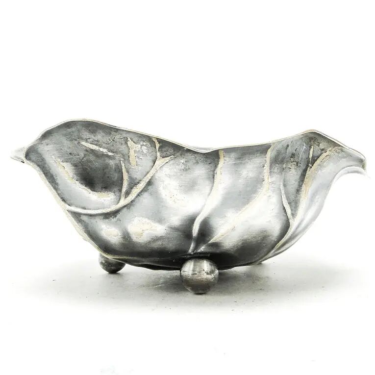 Basket sugar bowl, Art Nouveau, silver-plated brass, WMF, Germany, early 20th century
