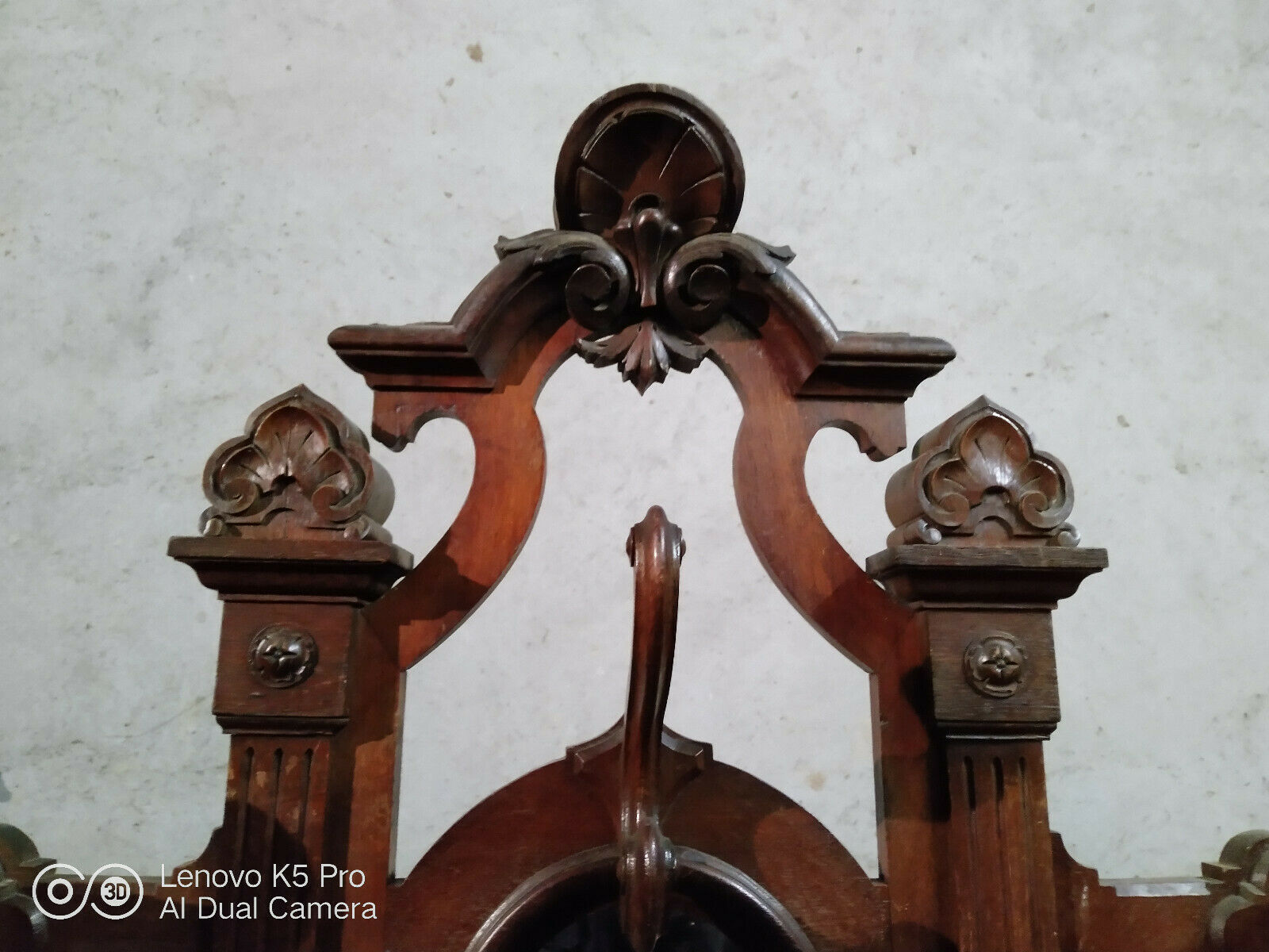 Louis XV oak coat holder