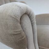 1970s, Danish armchair, original condition, furniture velour, beech wood.