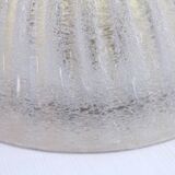 Vintage glass and brass ceiling lamp