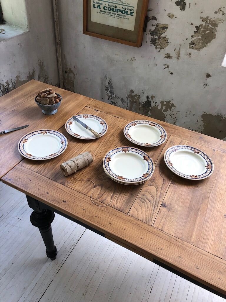 7 Creil Montereau plates