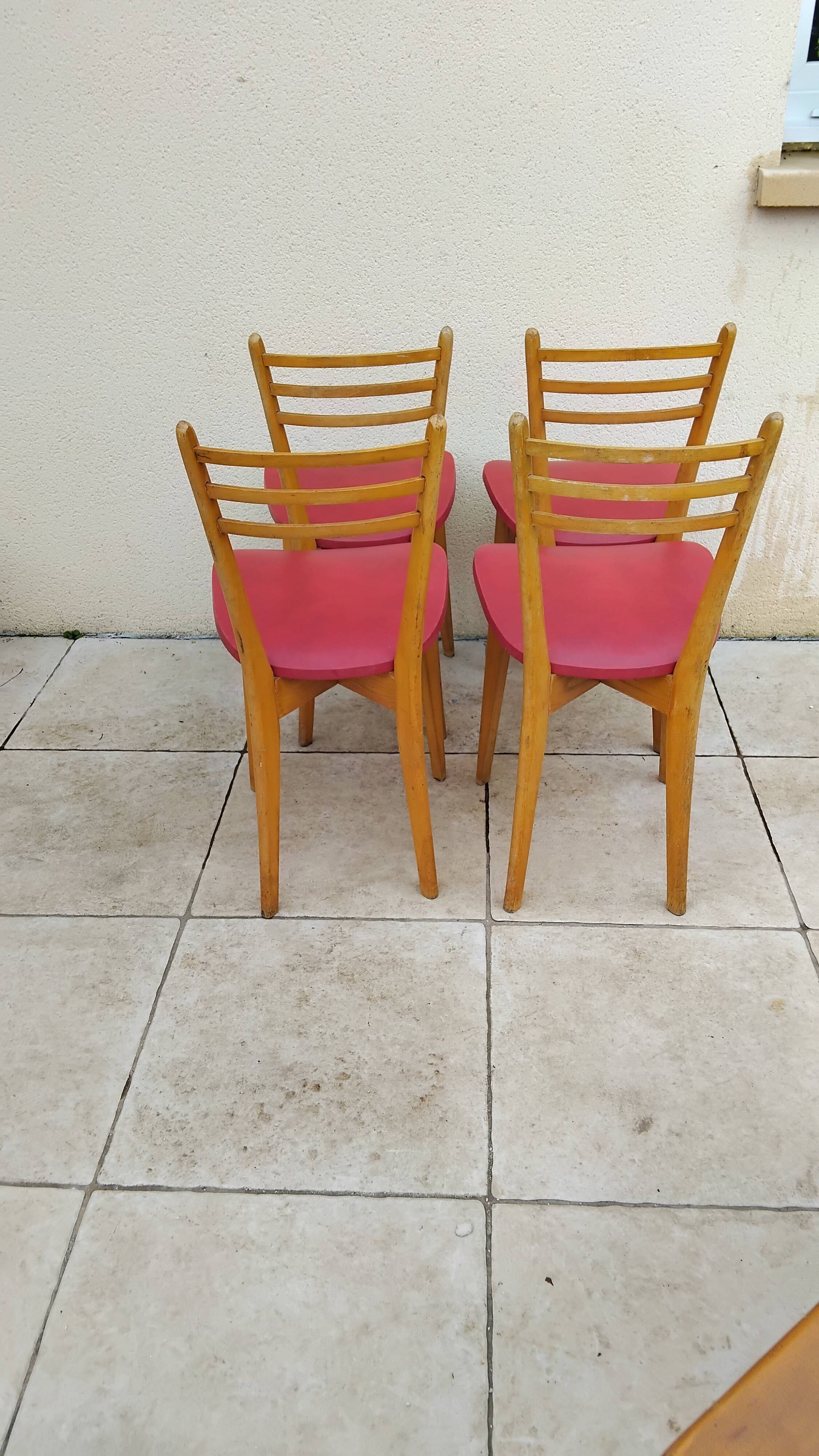 4 vintage Scandinavian chairs