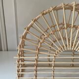 Rattan magazine holder