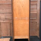 Cabinet with louver or curtain