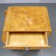 Pair of Art Deco burl wood nightstands, Czechoslovakia, 1940s