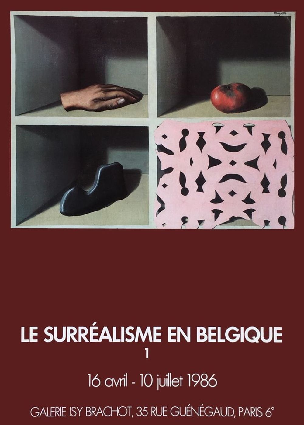 Affiche le surréalisme en Belgique