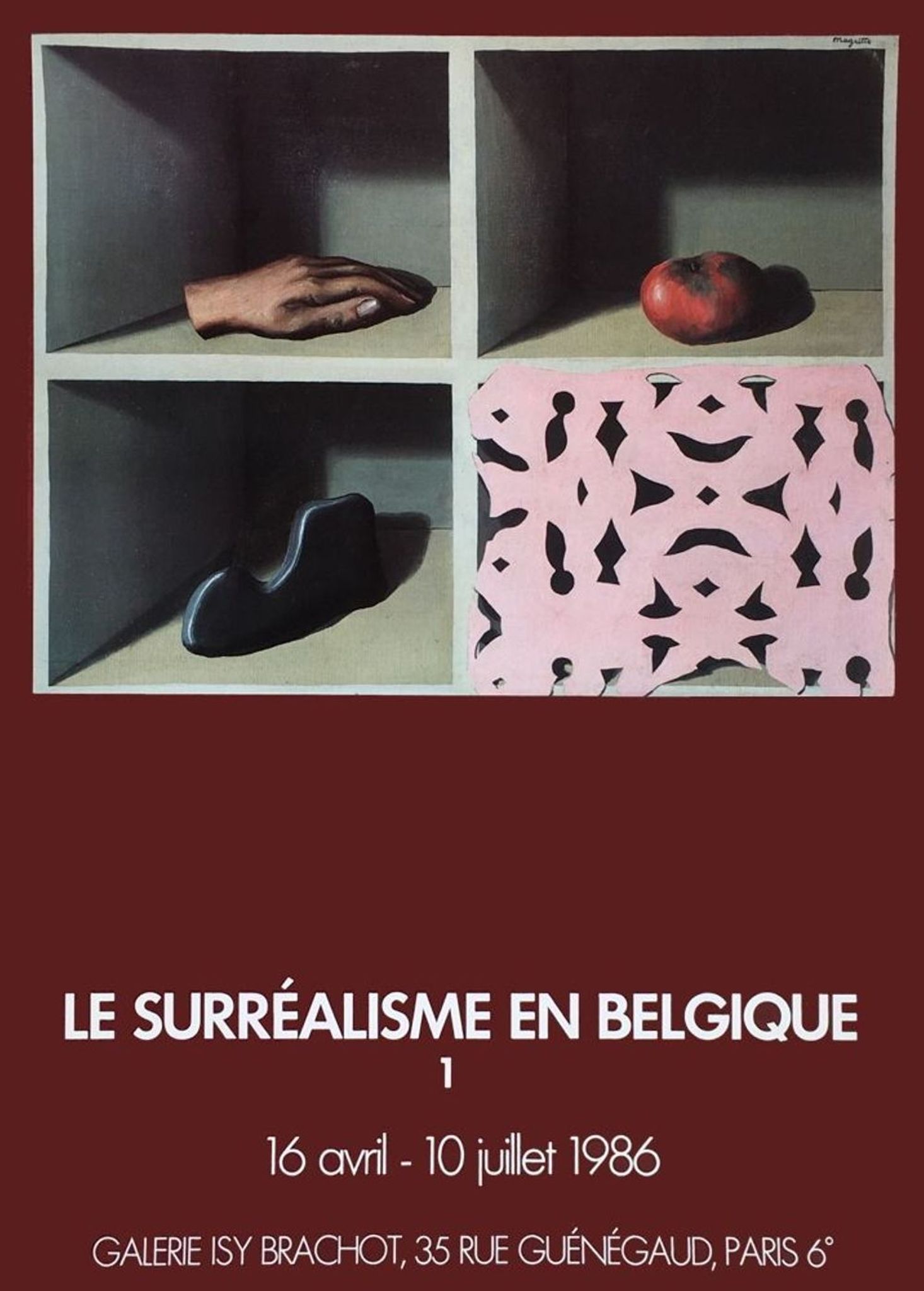 The surrealism in belgic poster