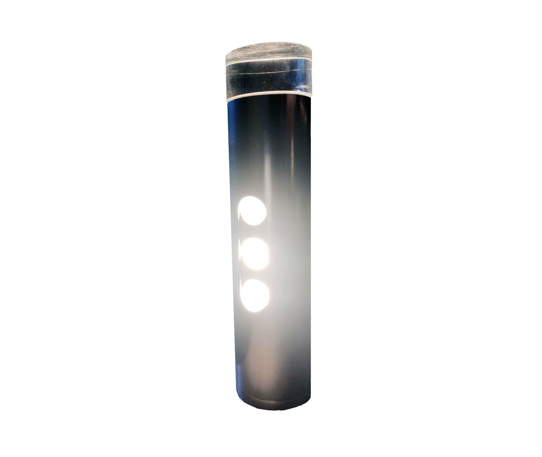 Vintage Cylindrical Lamp • Minimalist Totem • Space Age • 1970