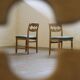 Chaises de salle à manger en chêne brutalistes danoises des années 1960 attribuées à Henning Kjærnulf.