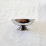 Lot de 6 tasses vintage pour desserts, glaces ou sauces en acier mat de haute qualité datant des ann
