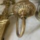 Pair of wall lights in brass and gilded bronze, Arnold Montrose Ltd, Lo