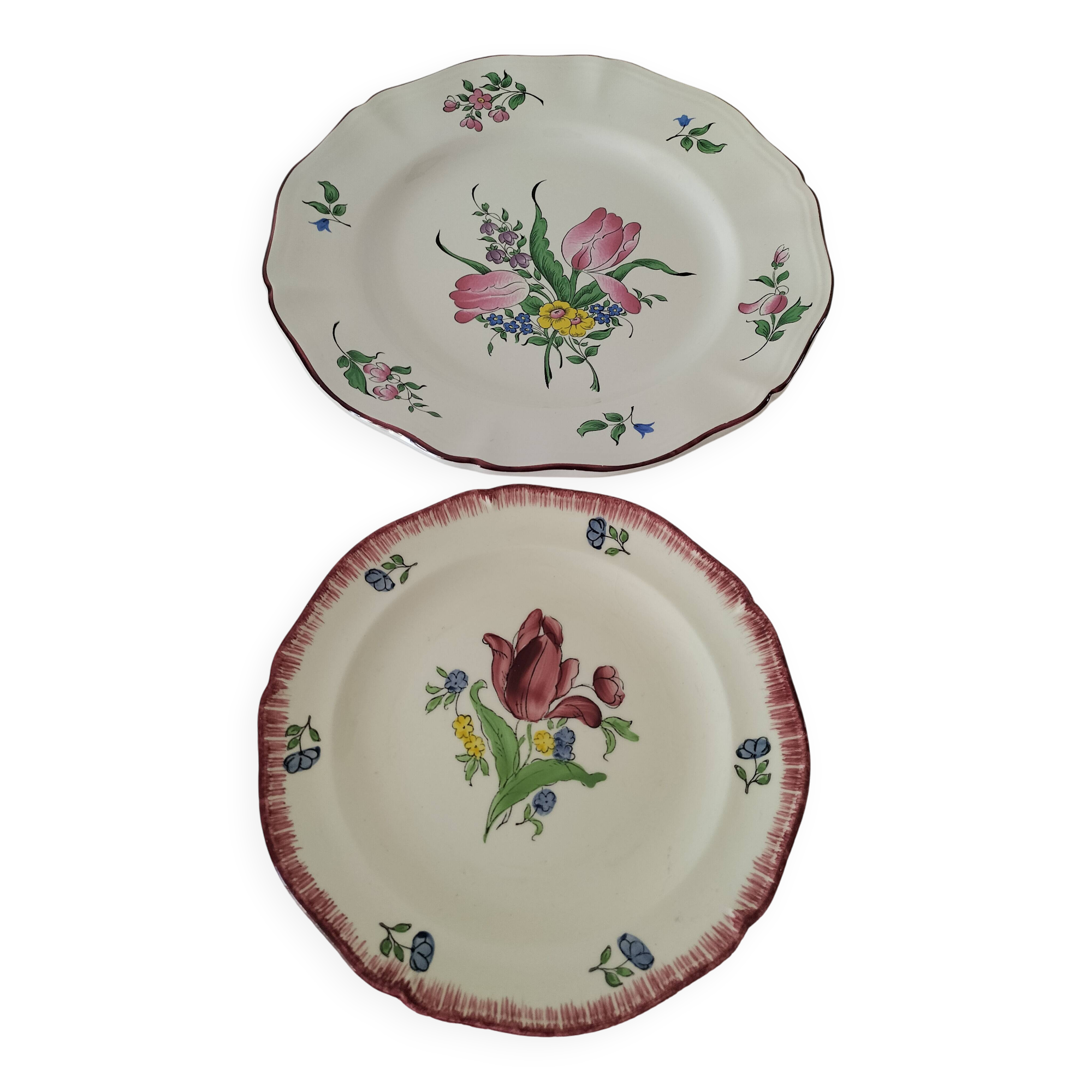 Duo of Gien and K&G Lunéville plates