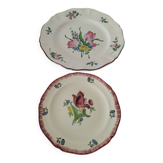 Duo of Gien and K&G Lunéville plates
