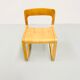 Lot de 4 chaises traîneau italiennes d'époque en hêtre contreplaqué moulé