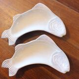 Longwy and Onnaing earthenware fish service, Copenhagen model