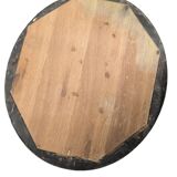Antique oval wooden mirror