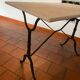 Marble and wrought iron bistro table
