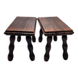 Pair of footrest stools