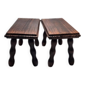 Pair of footrest stools