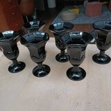 Black ice cream cups