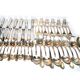 Housewife 48 vintage table cutlery in silver metal sfam - knife spoons coffee fork x12