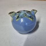 Glazed ceramic flower spike vase stamped "to be defined"