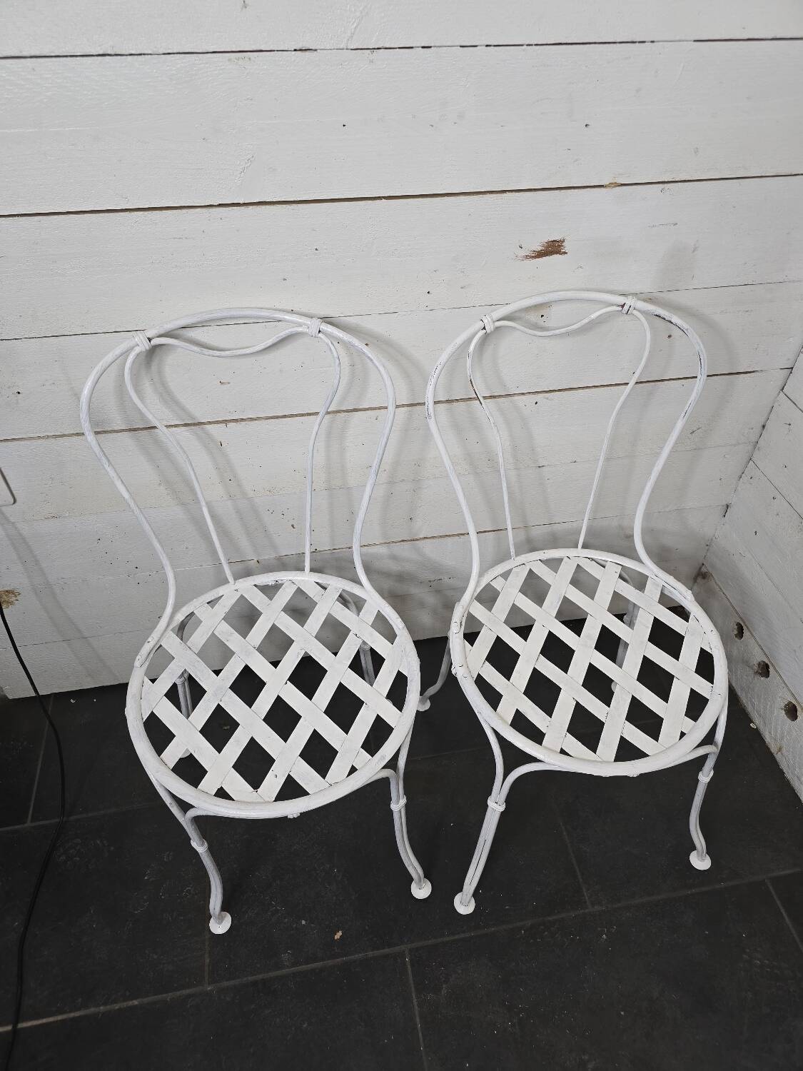 Wrought iron garden furniture