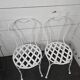 Wrought iron garden furniture