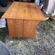 Vintage double workshop desk