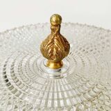 Baroque Ceiling Lamp Brass Facet Cut Glass Ceiling Lamp French Lily