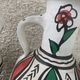 Pair of amphora vase, vintage artisanal and oriental pottery