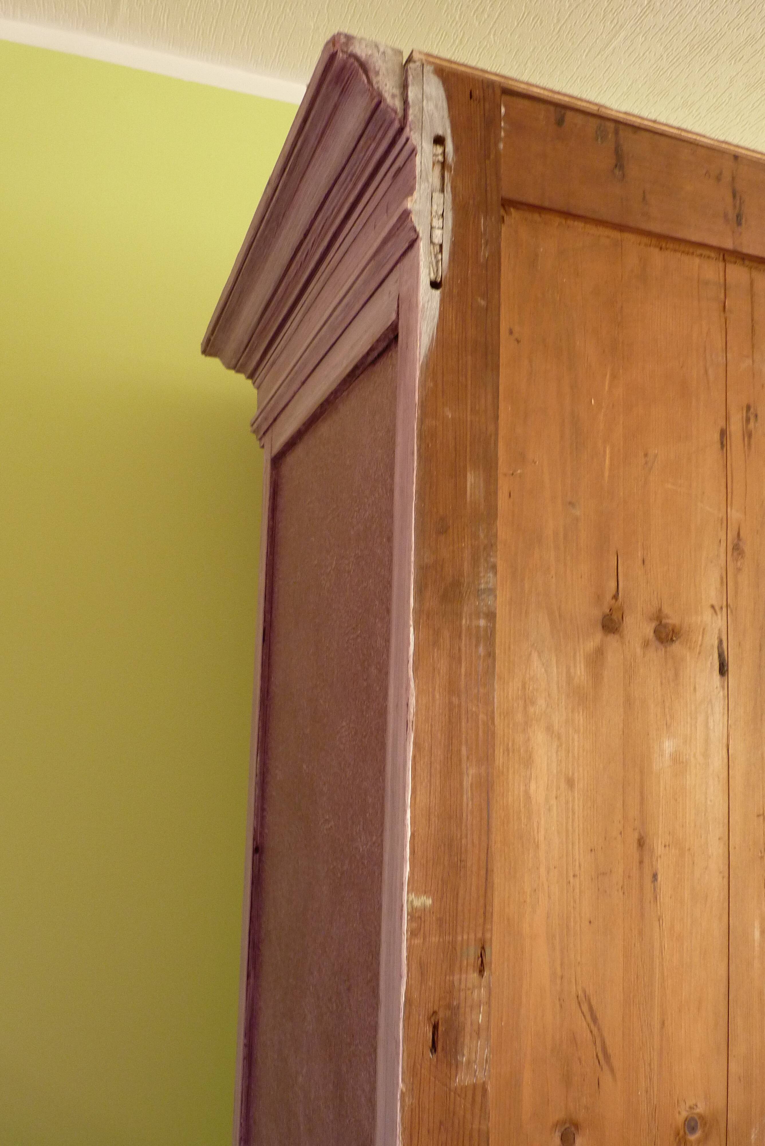Large wardrobe with mirrored door