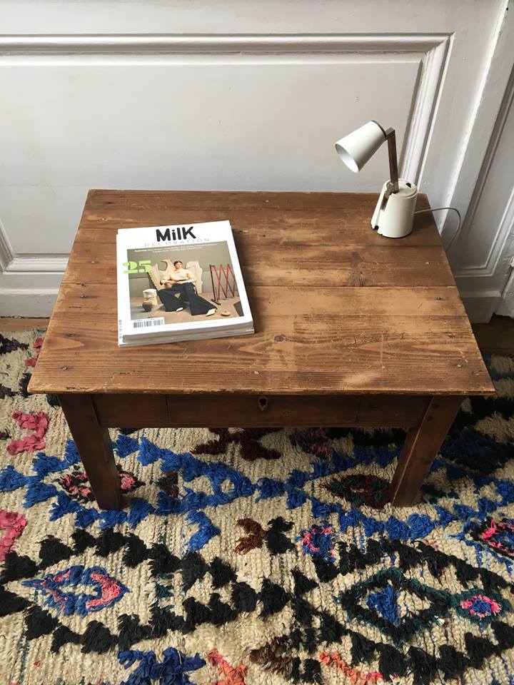 Side table, low wood