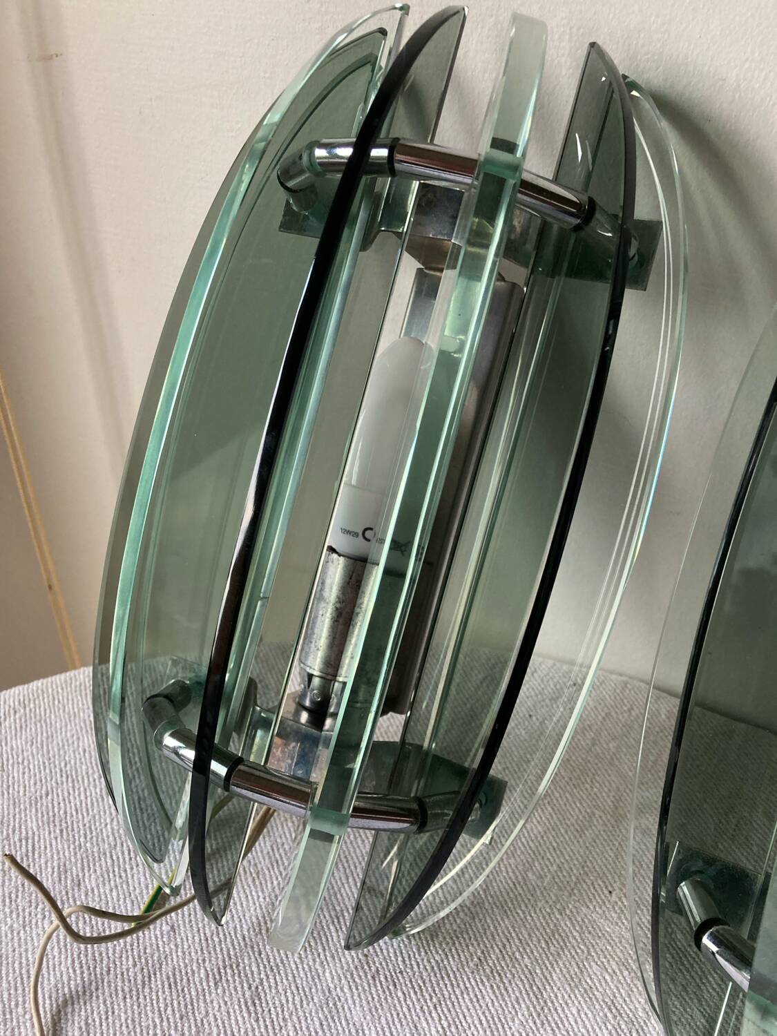 Pair of Veca wall lights from the 70s