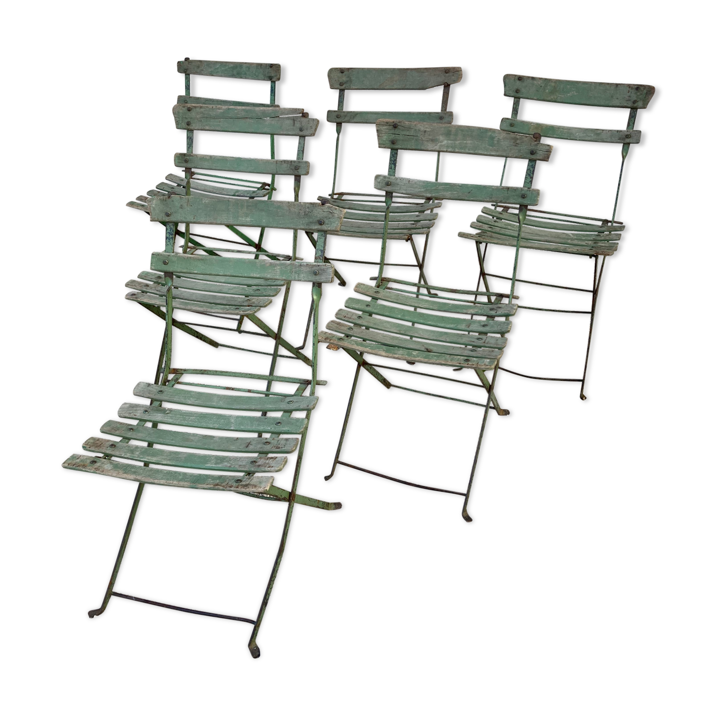6 foldable garden chairs